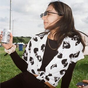 Wackomaria vinyl button up shirt